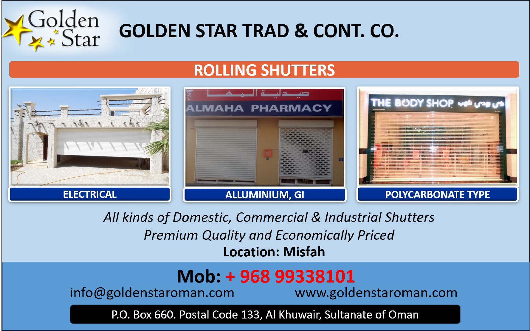 Golden Star Trad & Cont. Co